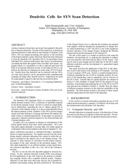 Dendritic Cells for SYN Scan Detection