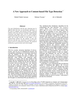 A new approach to content-based file type detection