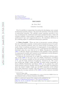 Discussion of "Multivariate quantiles and multiple-output regression
  quantiles: From $L_1$ optimization to halfspace depth"
