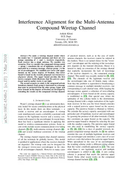 Interference Alignment for the Multi-Antenna Compound Wiretap Channel