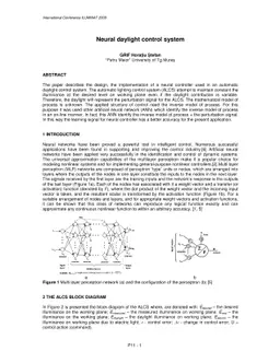 Neural daylight control system