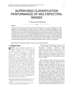 Supervised Classification Performance of Multispectral Images