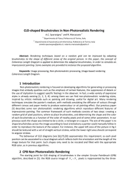 CLD-shaped Brushstrokes in Non-Photorealistic Rendering