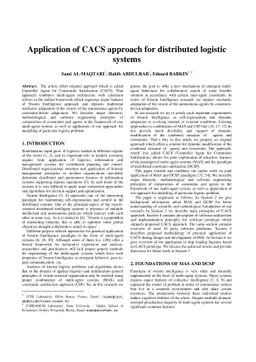 A new model for solution of complex distributed constrained problems