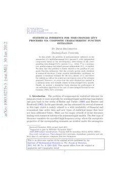 Statistical inference for time-changed Lévy processes via composite
  characteristic function estimation