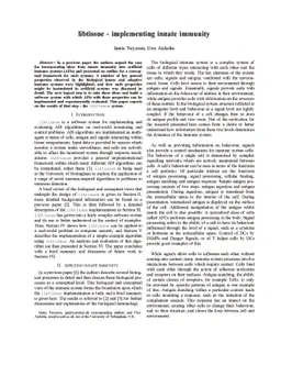 libtissue - implementing innate immunity