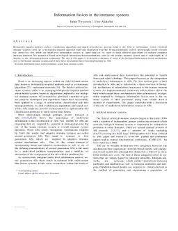 Information Fusion in the Immune System