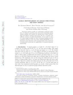 Global identifiability of linear structural equation models