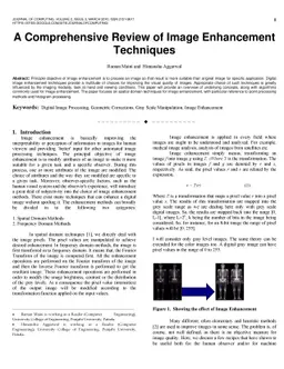 A Comprehensive Review of Image Enhancement Techniques