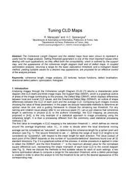 Tuning CLD Maps