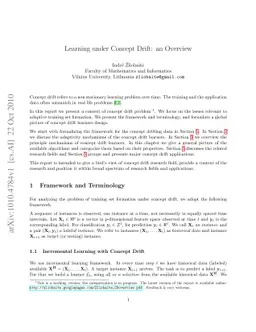 Learning under Concept Drift: an Overview