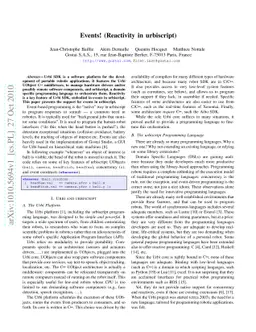 Events! (Reactivity in urbiscript)