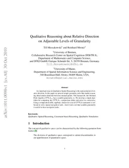 Qualitative Reasoning about Relative Direction on Adjustable Levels of
  Granularity