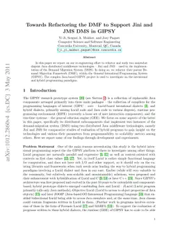 Towards Refactoring the DMF to Support Jini and JMS DMS in GIPSY