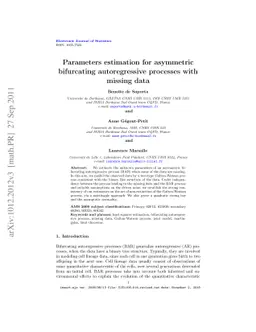 Parameters estimation for asymmetric bifurcating autoregressive
  processes with missing data