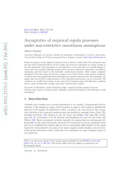Asymptotics of empirical copula processes under non-restrictive
  smoothness assumptions