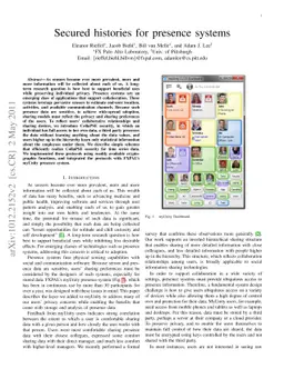 Secured histories: computing group statistics on encrypted data while
  preserving individual privacy