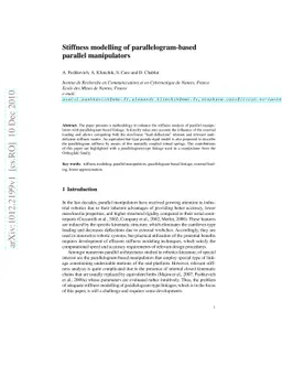 Stiffness modelling of parallelogram-based parallel manipulators