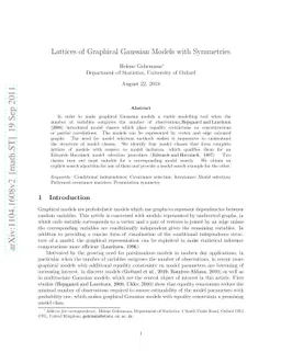 Lattices of Graphical Gaussian Models with Symmetries