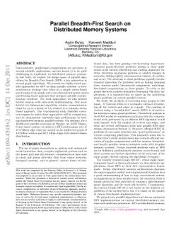 Parallel Breadth-First Search on Distributed Memory Systems