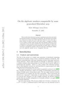 On the algebraic numbers computable by some generalized Ehrenfest urns