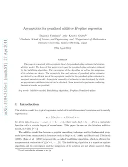 Asymptotics for penalized additive B-spline regression
