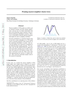 Pruning nearest neighbor cluster trees