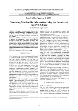 Streaming Multimedia Information Using the Features of the DVB-S Card
