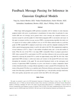 Feedback Message Passing for Inference in Gaussian Graphical Models