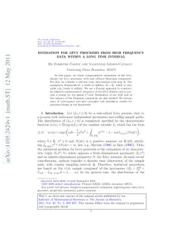 Estimation for Lévy processes from high frequency data within a long
  time interval