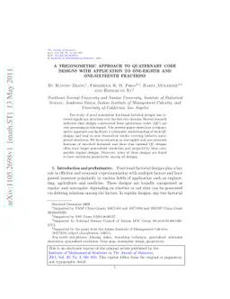 A trigonometric approach to quaternary code designs with application to
  one-eighth and one-sixteenth fractions