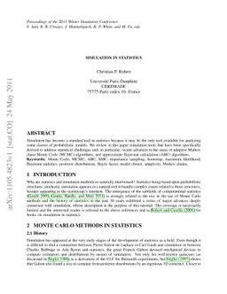 Simulation in Statistics