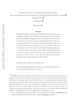 Uniform bias study and Bahadur representation for local polynomial
  estimators of the conditional quantile function