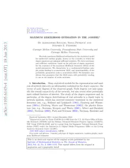 Maximum lilkelihood estimation in the $β$-model
