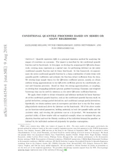 Conditional Quantile Processes based on Series or Many Regressors