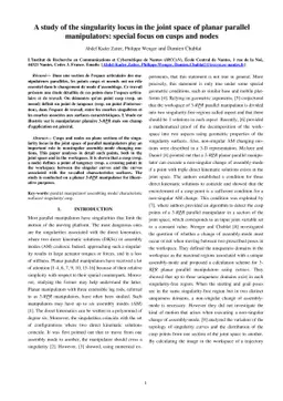 A study of the singularity locus in the joint space of planar parallel
  manipulators: special focus on cusps and nodes