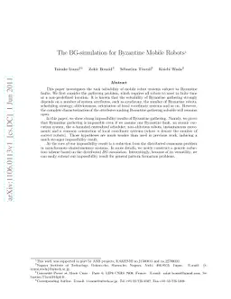 The BG-simulation for Byzantine Mobile Robots