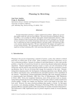 Planning by Rewriting