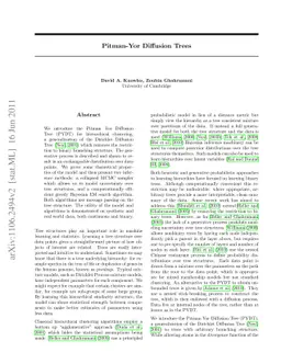 Pitman-Yor Diffusion Trees