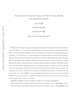 Robust Adaptive Rate-Optimal Testing for the White Noise Hypothesis