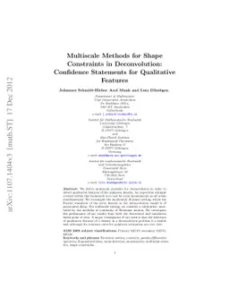 Multiscale Methods for Shape Constraints in Deconvolution: Confidence
  Statements for Qualitative Features