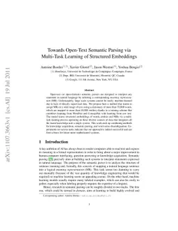 Towards Open-Text Semantic Parsing via Multi-Task Learning of Structured
  Embeddings