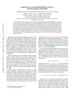 Statistical Laws Governing Fluctuations in Word Use from Word Birth to
  Word Death