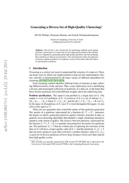 Generating a Diverse Set of High-Quality Clusterings