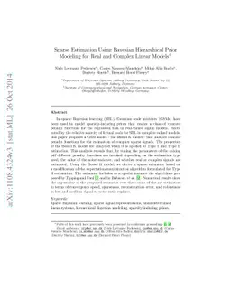Sparse Estimation using Bayesian Hierarchical Prior Modeling for Real
  and Complex Linear Models