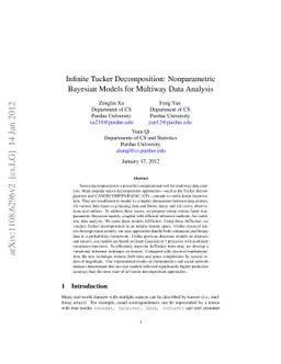 Infinite Tucker Decomposition: Nonparametric Bayesian Models for
  Multiway Data Analysis