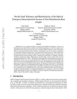 On the Fault Tolerance and Hamiltonicity of the Optical Transpose
  Interconnection System of Non-Hamiltonian Base Graphs