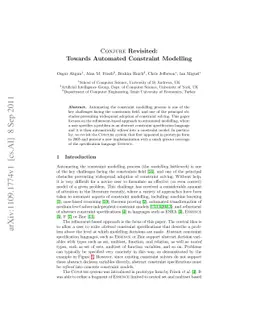 Conjure Revisited: Towards Automated Constraint Modelling