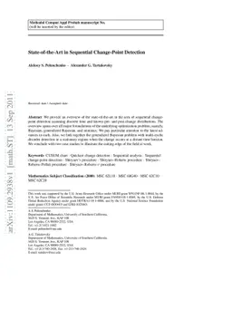 State-of-the-Art in Sequential Change-Point Detection