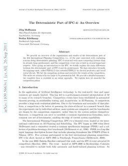 The Deterministic Part of IPC-4: An Overview
